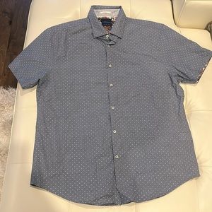 Denim and flowers button down